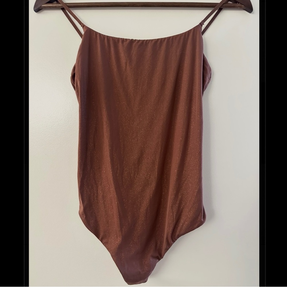Aerie Smoothez Brown Bodysuit